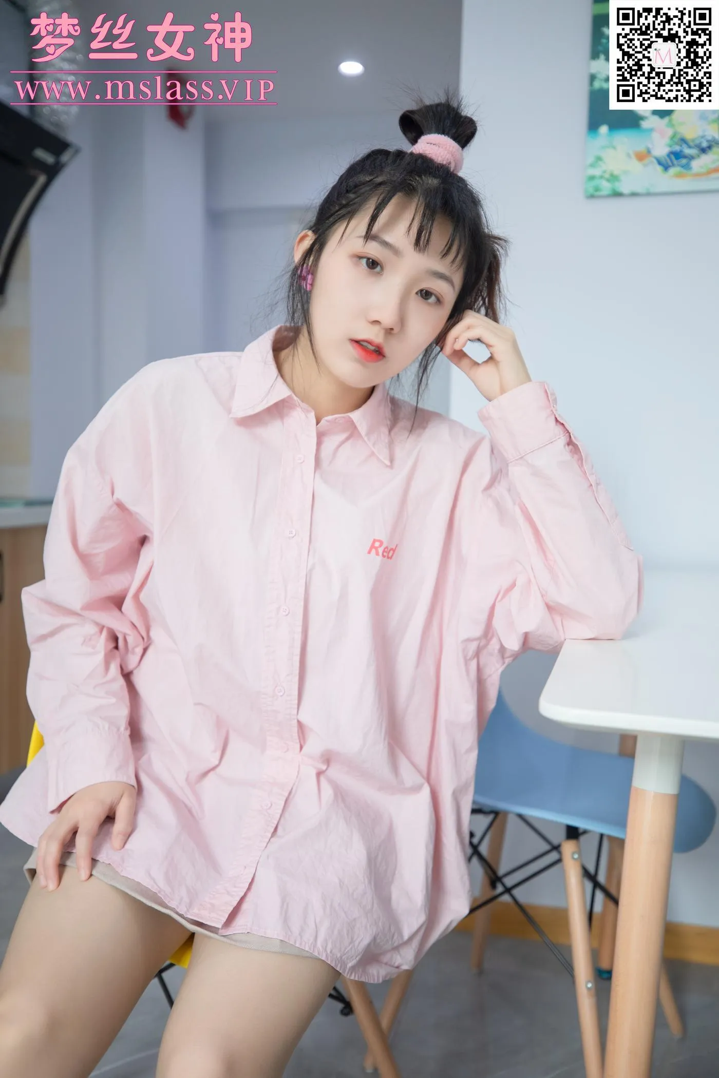 [MSLASS梦丝女神] 2020.10.22 NO.130 莹仙女 粉粉的 [66P]插图4